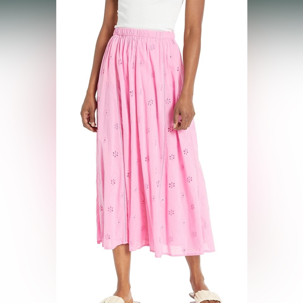 Velvet by Graham & Spencer Wynne Cotton Eyelet Maxi Skirt